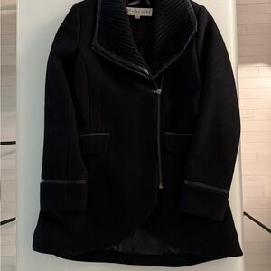 Trina Turk Black Pea Coat